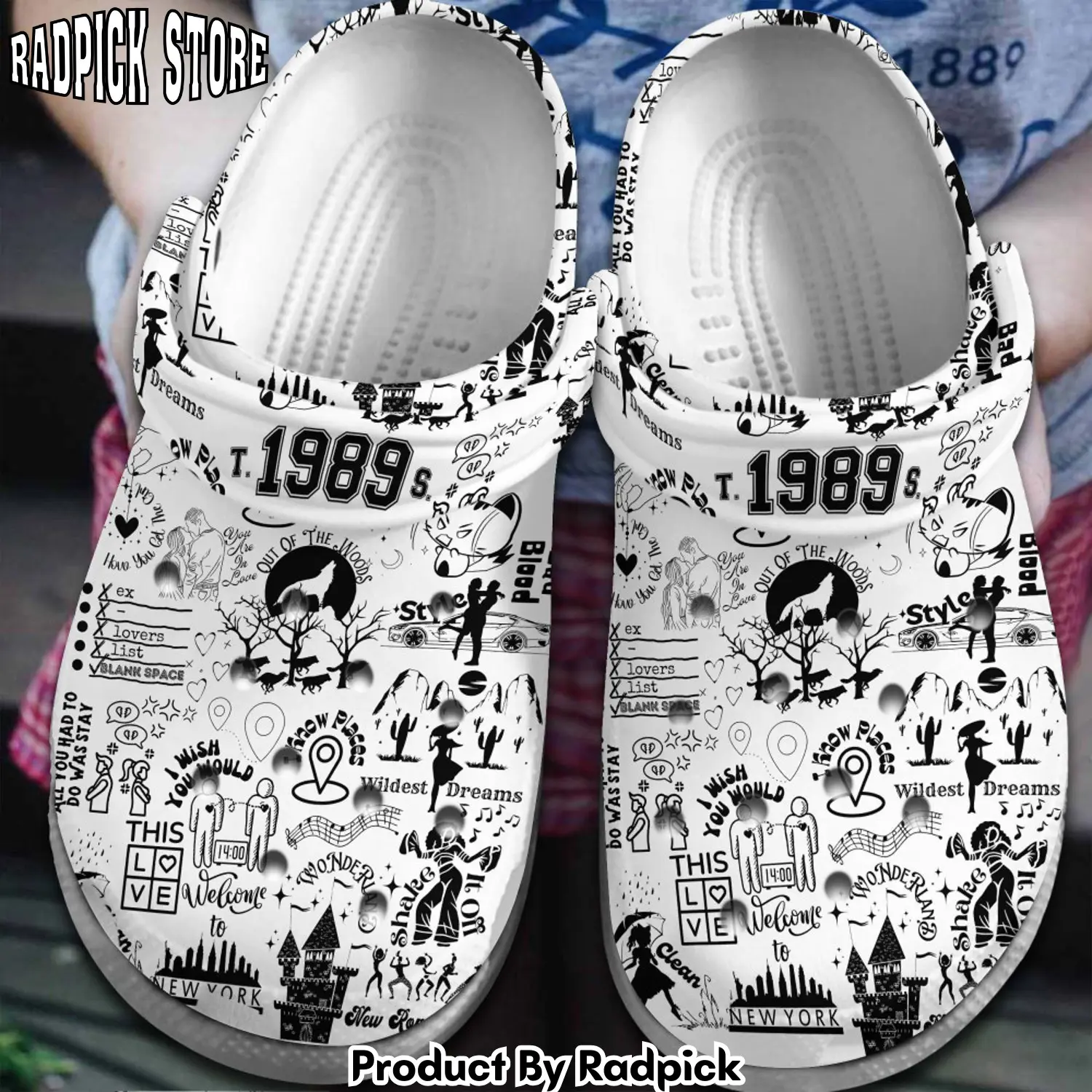Radpick taylor swift music  clogs shoes comfortable for men women wxl rp652922
